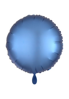 Folienballon 45cm Rund Satin Blau